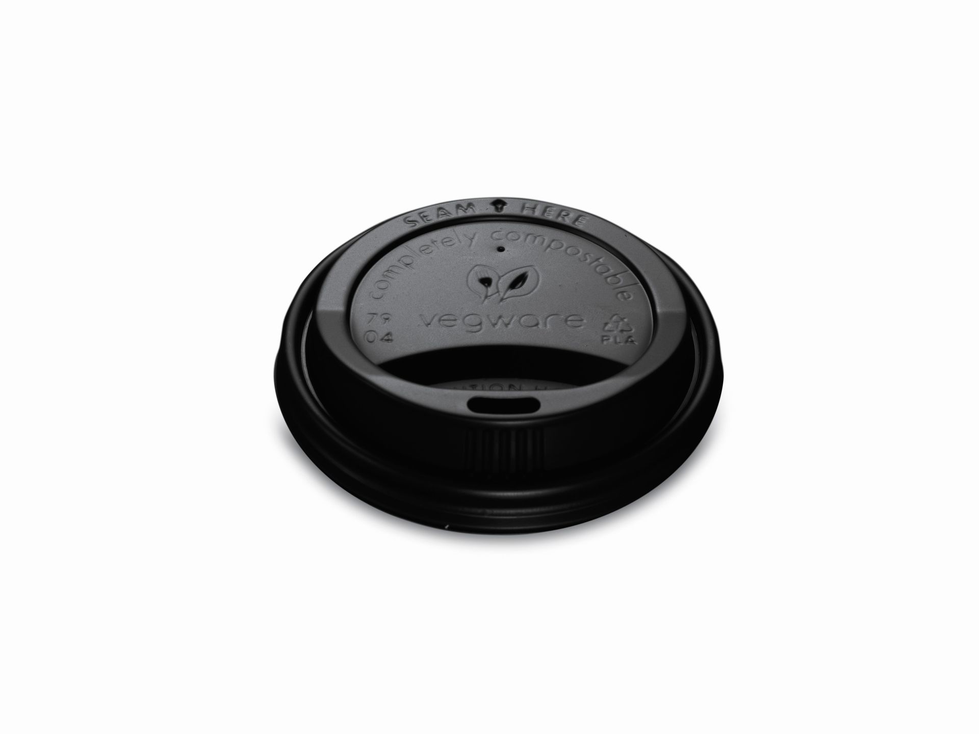 Bagstar Pokrywka CPLA do kubka papierowego 250ml czarna(50szt)VLID79SB 100% bio