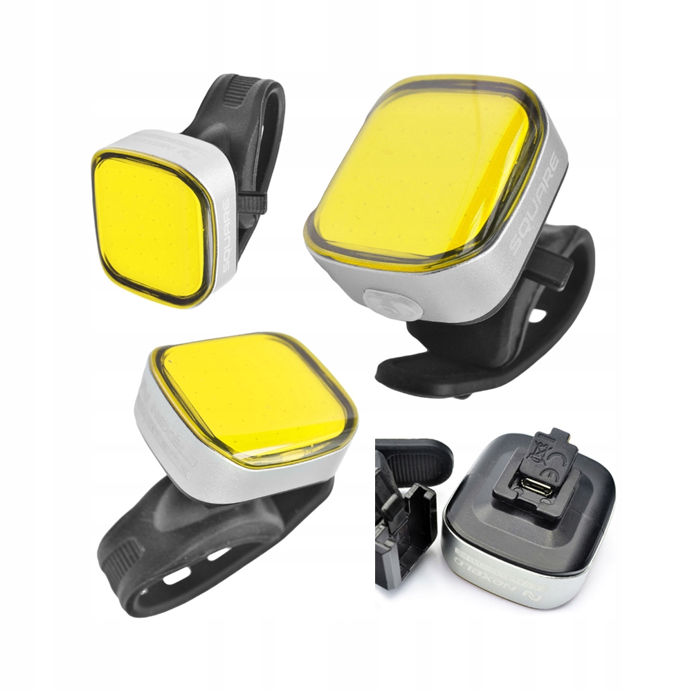 Lampka rowerowa Nexelo Square Cob Led przednia
