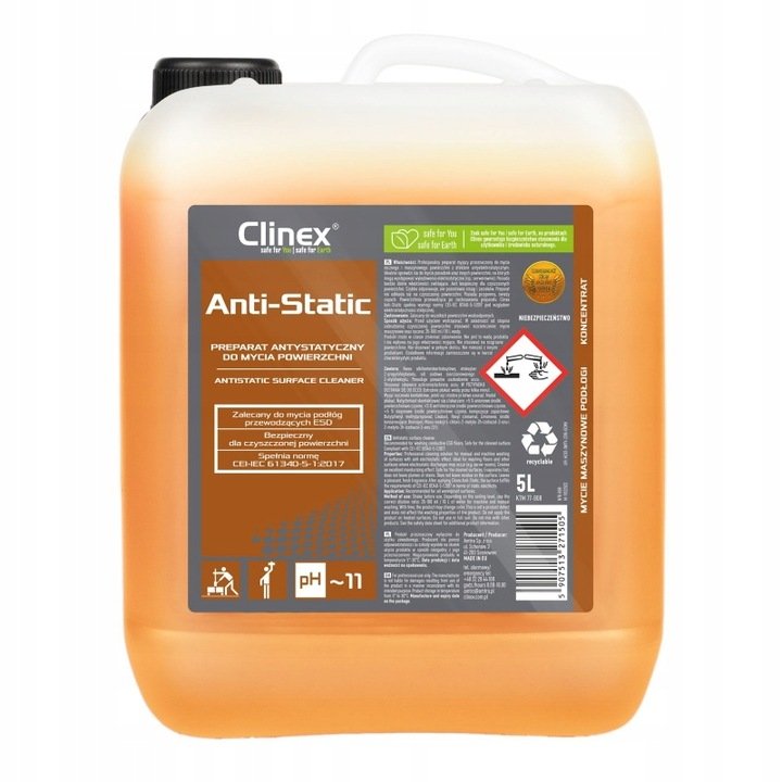 CLINEX Anti-Static Antystatyczny Płyn Myjący 5L