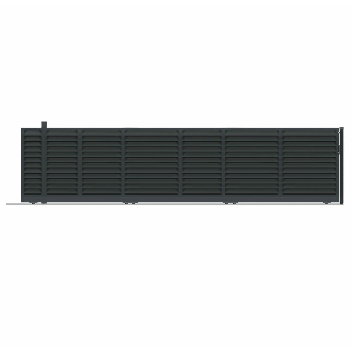 Brama przesuwna Kreta 6x1,5 m lewa automat Polbram