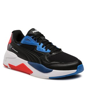 PUMA Męskie trampki BMW MMS X-RAY Speed Black-PRO Blue-POP RED, rozmiar 5,5 UK