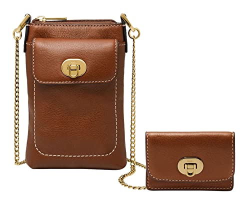 Fossil Womens Harper torba na ramię, brązowa, 10,8 x 2,5 x 17,1 cm (dł. x szer. x wys.), brązowy, 10.8 cm L x 2.5 cm W x 17.1 cm H