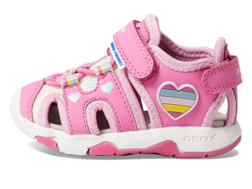 Geox Sandały dla chłopców i dziewczynek B Multy Girl, fuksja/wielokolorowe, 27 EU, fuksja Multicolor, 27 EU