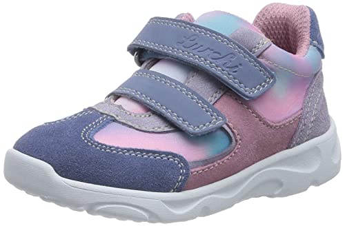 Lurchi BINO Sneakersy dla niemowląt i dziewczynek, różowe, 25 EU, Jeans Rose, 25 EU