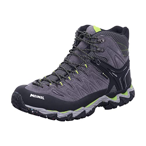 Meindl Męskie buty trekkingowe Lite Hike GTX, Antracyt limonkowy, 46.5 EU