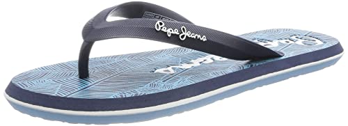 Pepe Jeans Męskie klapki japonki z wielorybem deszczowym, granatowy, 43 EU