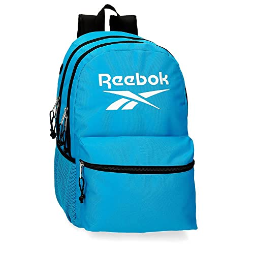 Reebok Boston Obudowa na messenger Mały, Niebieski, 12x17x2,5 cm, Poliester, niebieski, Bandolera Pequeña, Mały pasek na ramię