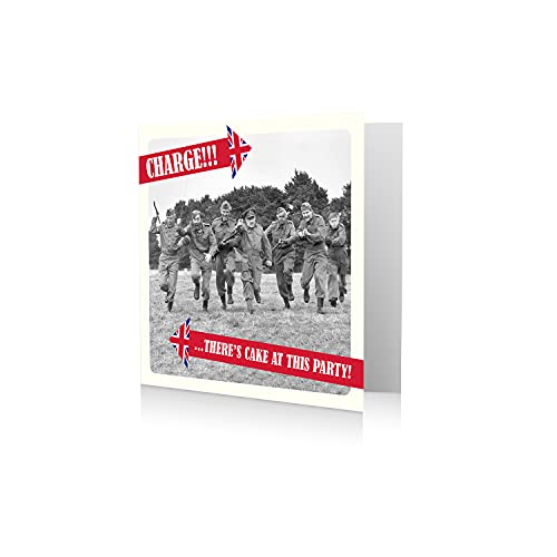 Oficjalna kartka urodzinowa 'Dad's Army Charge!' ... There's Cake At This party!