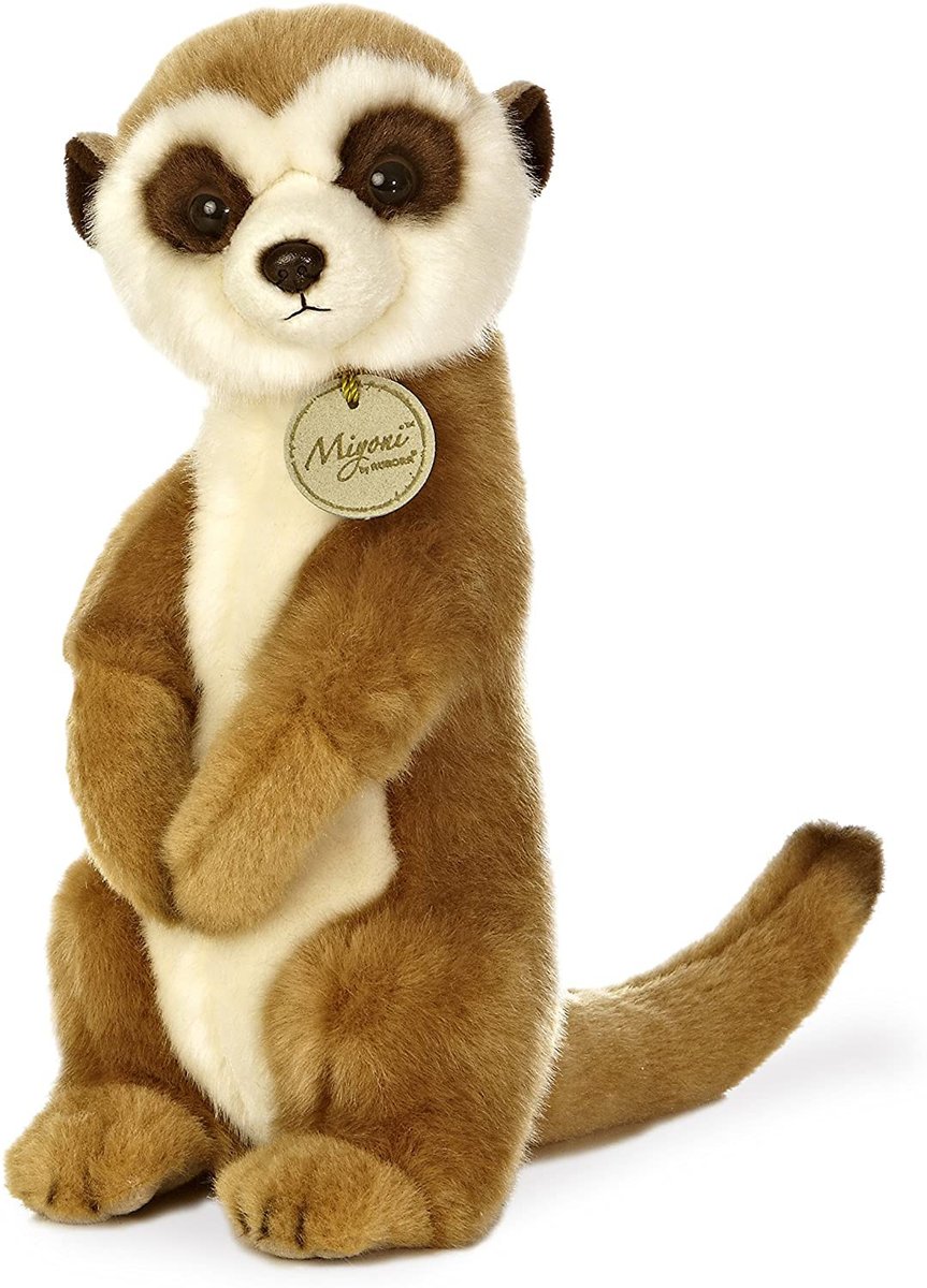 Aurora 26228, MiYoni Meerkat, 25,4 cm, miękka zabawka, brązowy i biały 26228