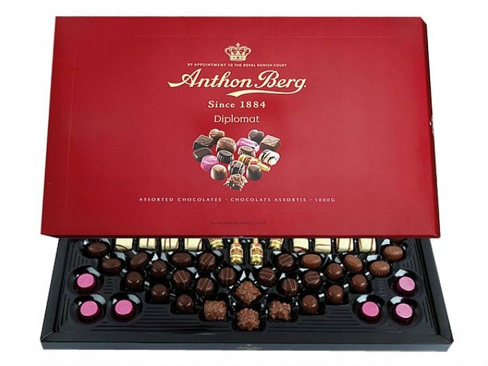 Anthon Berg Bombonierka Diplomat 1000g 45E2-761EC