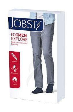 Jobst forMen Explore II Męskie podkolanówki uciskowe Kolor czarny, rozmiar 4