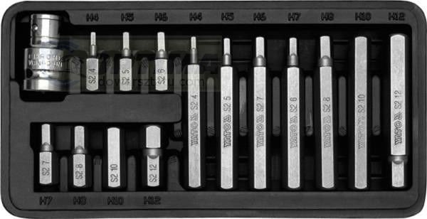 Yato zestaw bitów imbus hex H4-H12 14szt. YT-0413