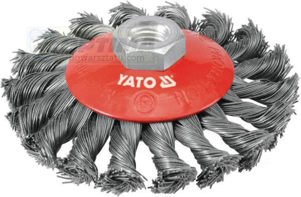 Yato Szczotka tarczowa z gwintem, drut splatany YT-4763 yt4763
