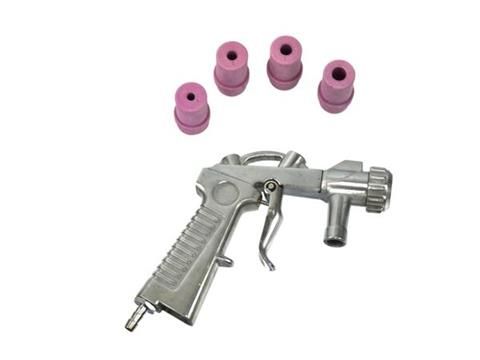 Zestaw Pistolet Do Piaskowania +4 Dysze + Rękawice