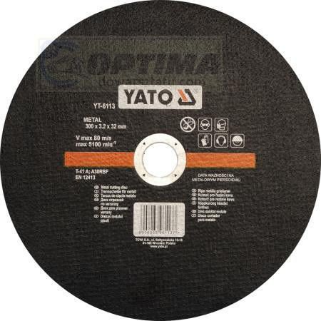 Yato tarcza tnąca metalu 300x3,2x32 mm. YT-6113