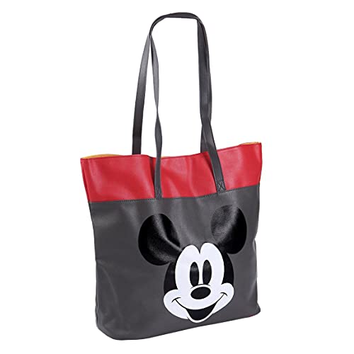 CERDÁ LIFE'S LITTLE MOMENTS Damska torba na zakupy Bolso Shopper Mujer Grande de Licencia Wescial Disney duża torebka, Mickey oficjalny produkt licencjonowany, kolorowa
