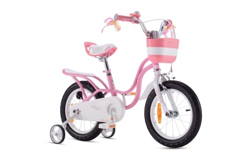 Royal Baby Little Swan Rower dziecięcy, Unisex-Youth, Różowy, 16 cali Hamulec ręczny