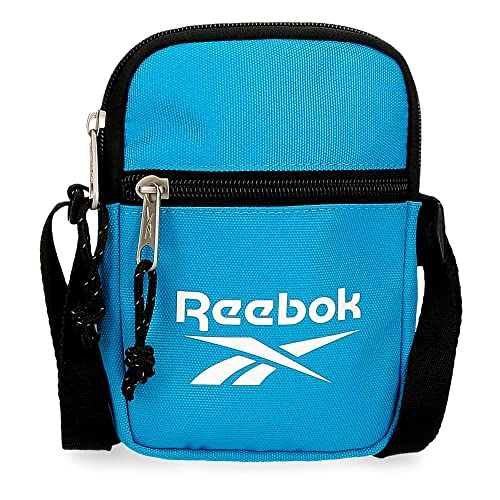 Reebok Boston Obudowa na messenger Mały, Niebieski, 12x17x2,5 cm, Poliester, niebieski, Bandolera Pequeña, Mały pasek na ramię