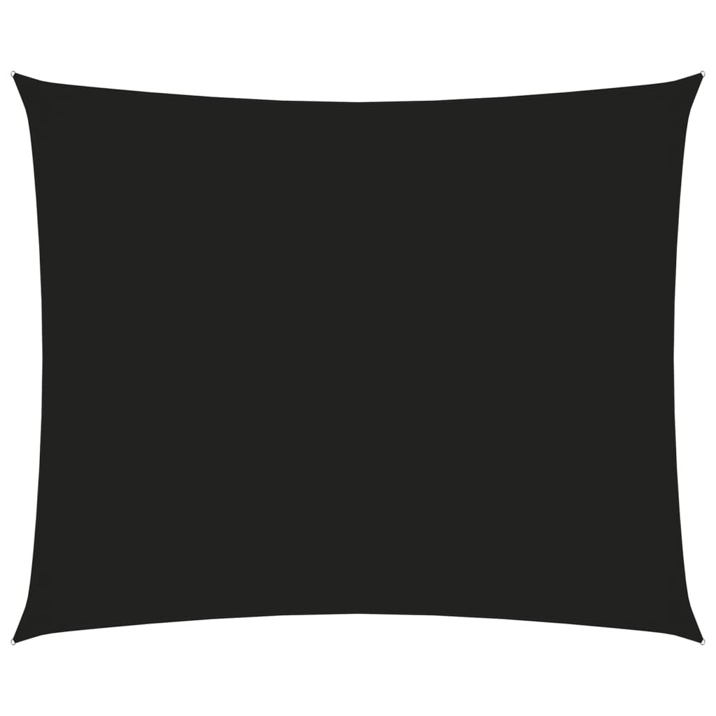 vidaXL Prostokątny żagiel ogrodowy, tkanina Oxford, 2,5x3,5 m, czarny 135756