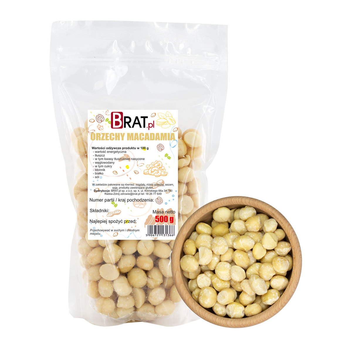 Orzechy Macadamia 500g