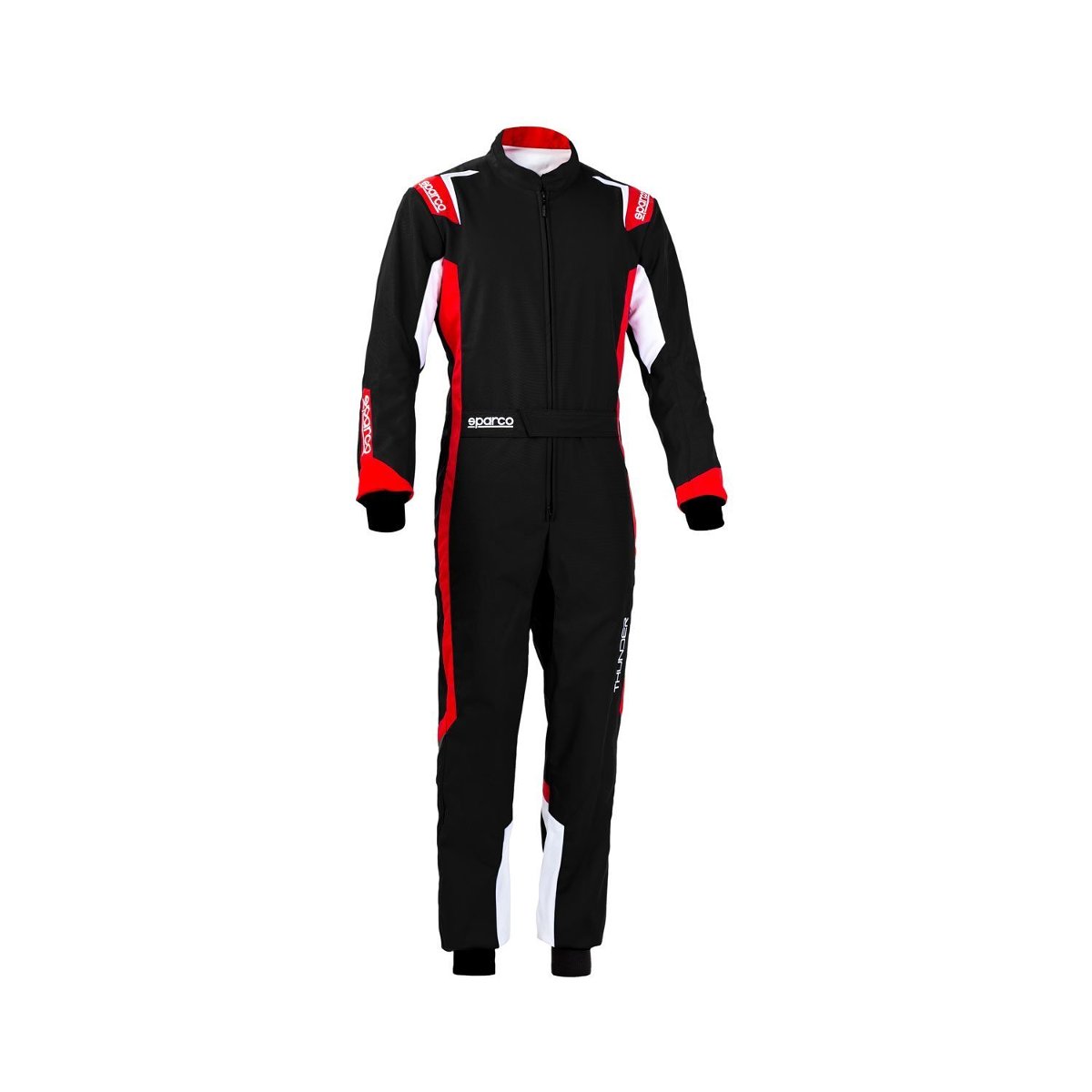 Kombinezon kartingowy Sparco THUNDER MY20 czarno-czerwony (CIK-FIA) - XL