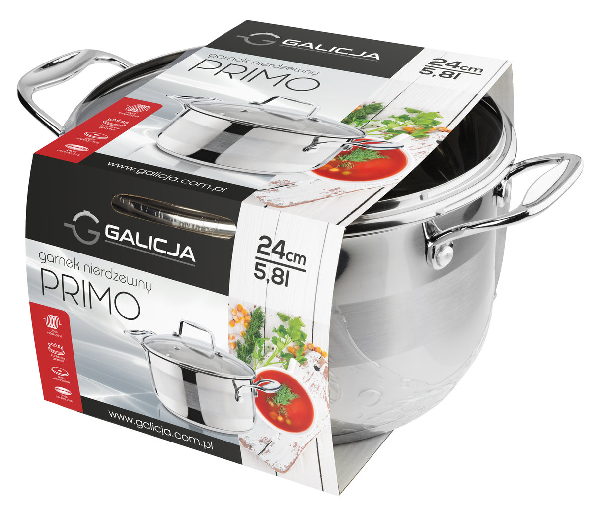 Galicja Garnek Primo 5,8 L