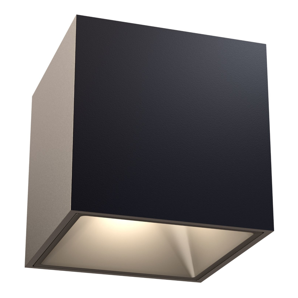 Sufitowa lampa natynkowa Alfa C065CL-L12B3K LED 12W kostka czarna