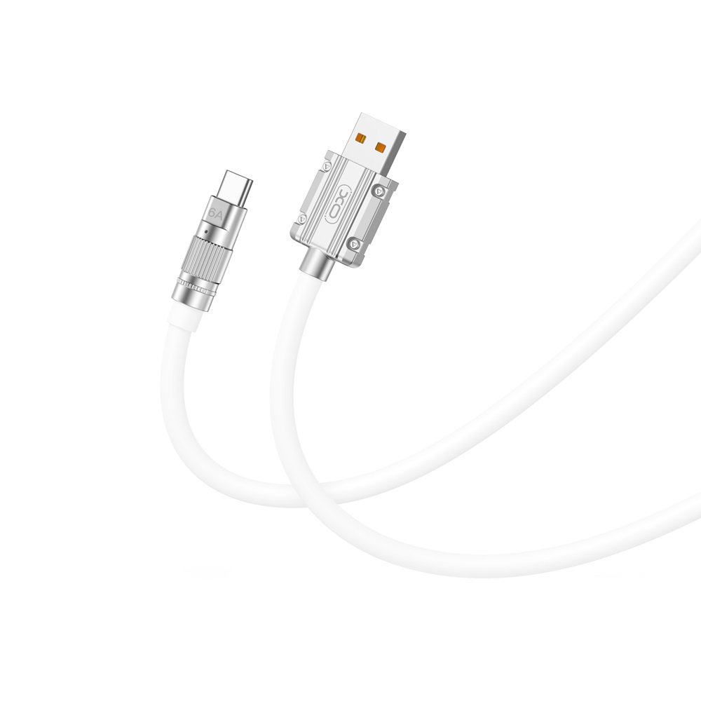XO Kabel NB227 USB - USB-C 1,2 m 6A biały