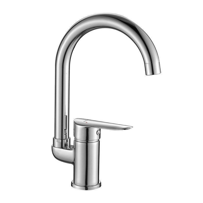 Kuchinox Cento Jednouchwytowa bateria kuchenna stojąca z wylewką U chrom BKC068D