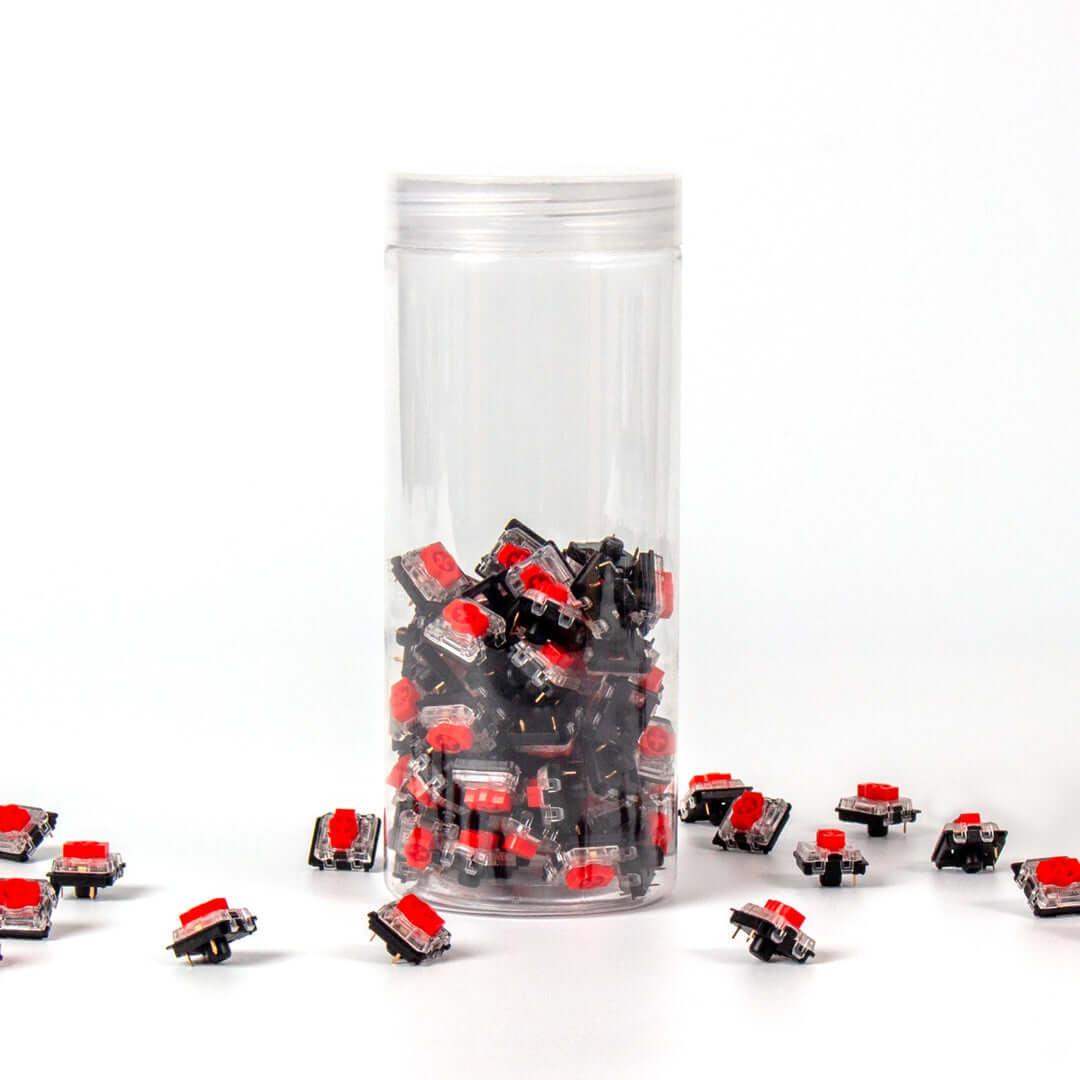 Przełączniki Do Klawiatury Mechanicznej Low Profile Gateron Mechanical Switch Set Red 110 Szt.
