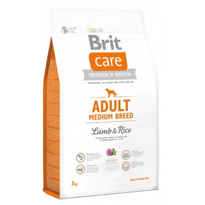 Brit Care Adult Medium BREED Lamb & Rice 3 kg