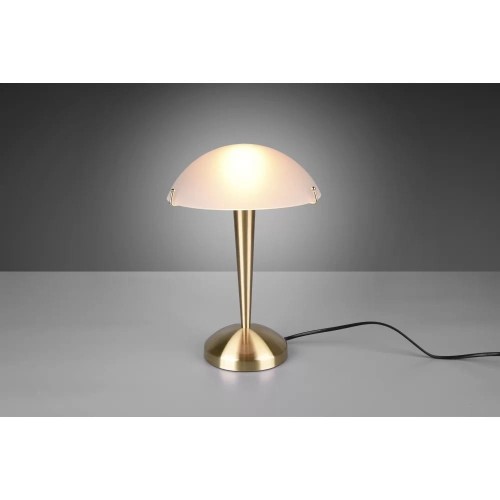 Pilz II lampa stołowa 1-punktowa mosiądz/biała R59261008