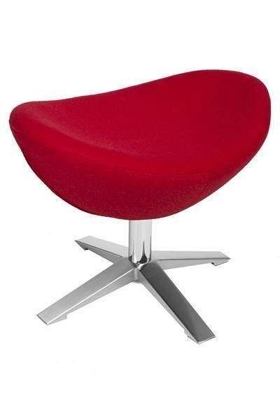 D2.Design Podnóżek Jajo Soft wełna czerwony JA-2712 82459