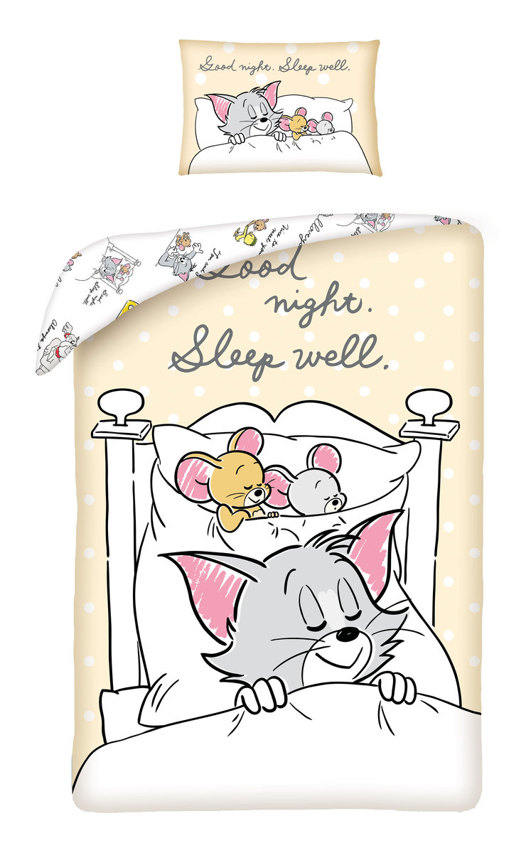 Фото - Дитяча постіль A&D Pościel dziecięca Tom and Jerry - Good Night 