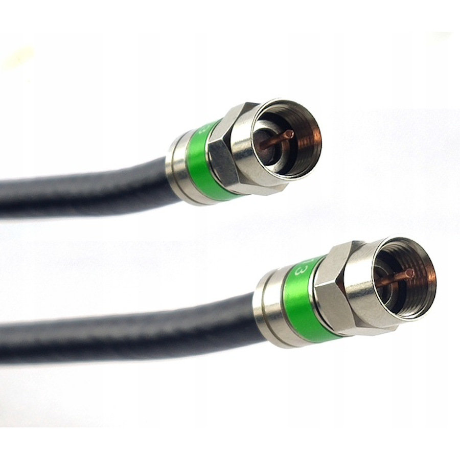 Gotowy kabel satelitarny z kompresowanymi wtykami F - F | 25m