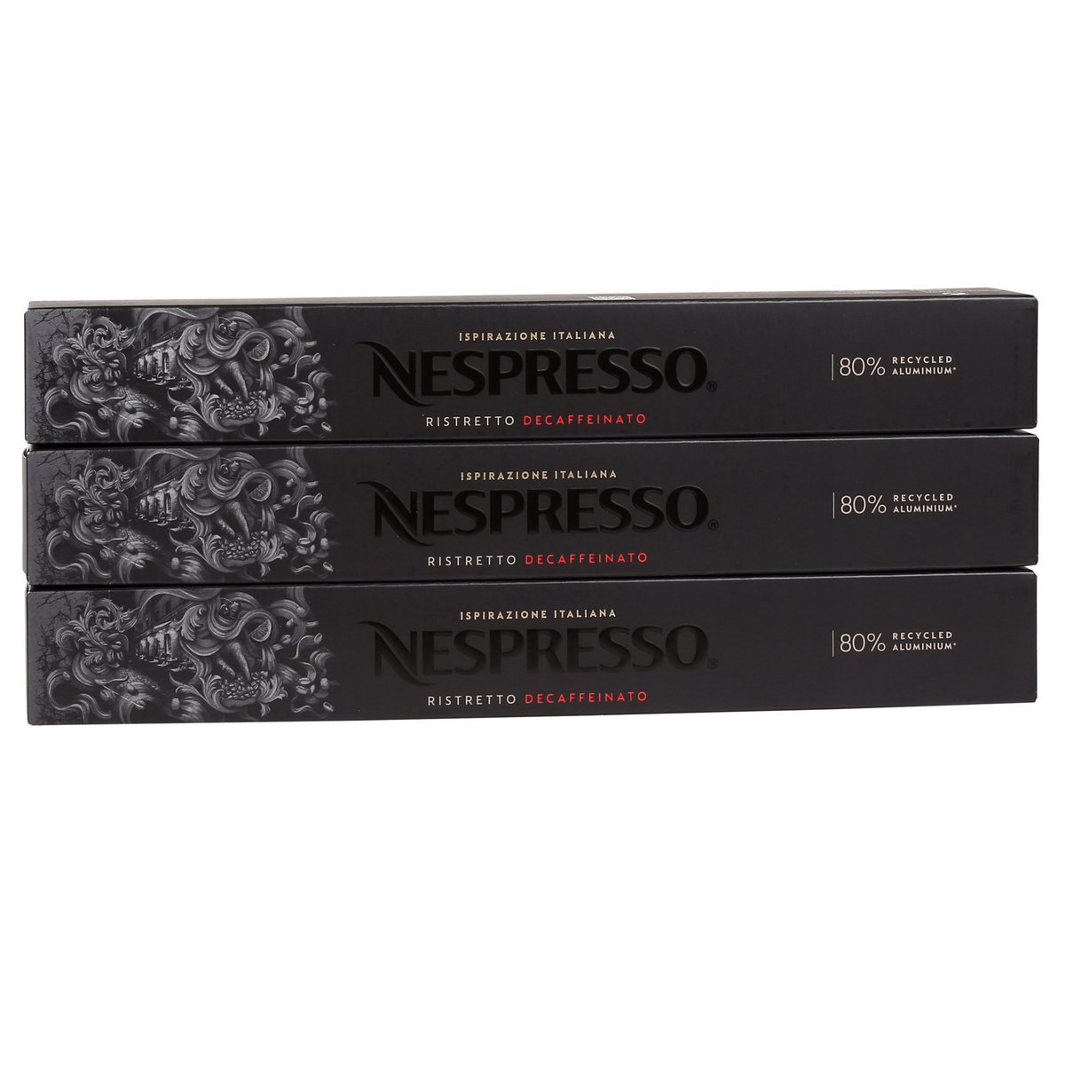 Kawa w kapsułkach o smaku Ristretto Decaffeinato, bezkofeinowa NESPRESSO 30 kapsułek