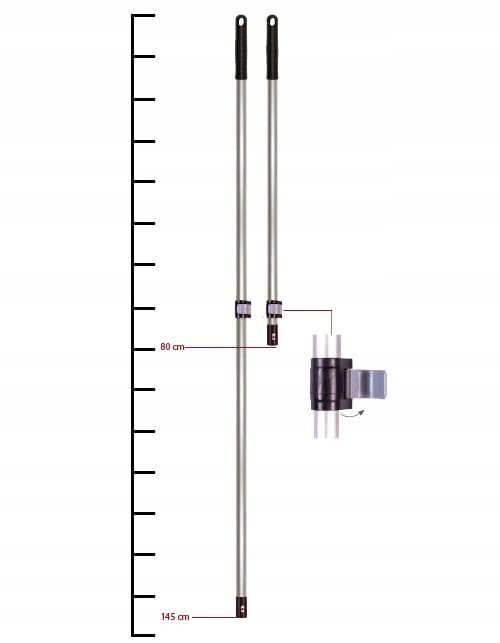 Aluminiowy Kij Teleskopowy 145 cm - SPRINTUS