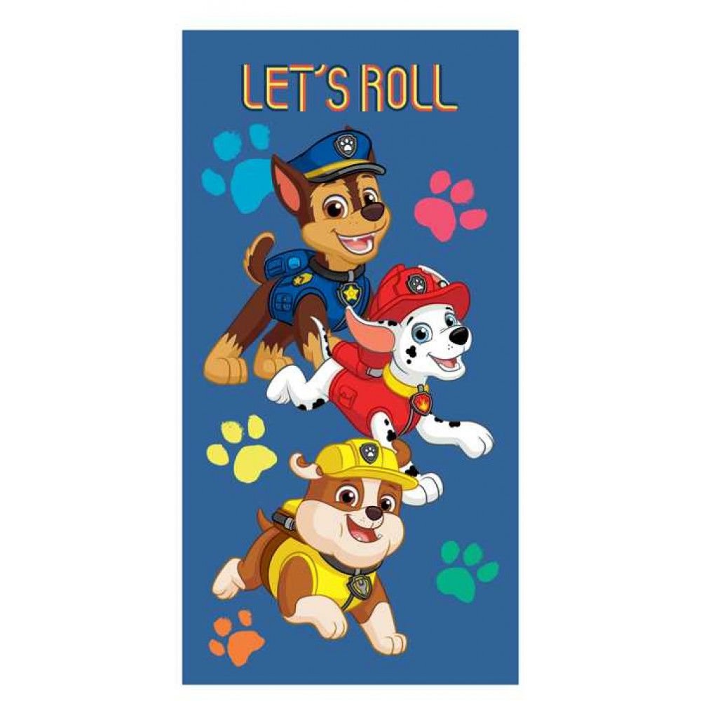 Ręcznik plażowy kąpielowy Psi Patrol 70x140 Bawełna