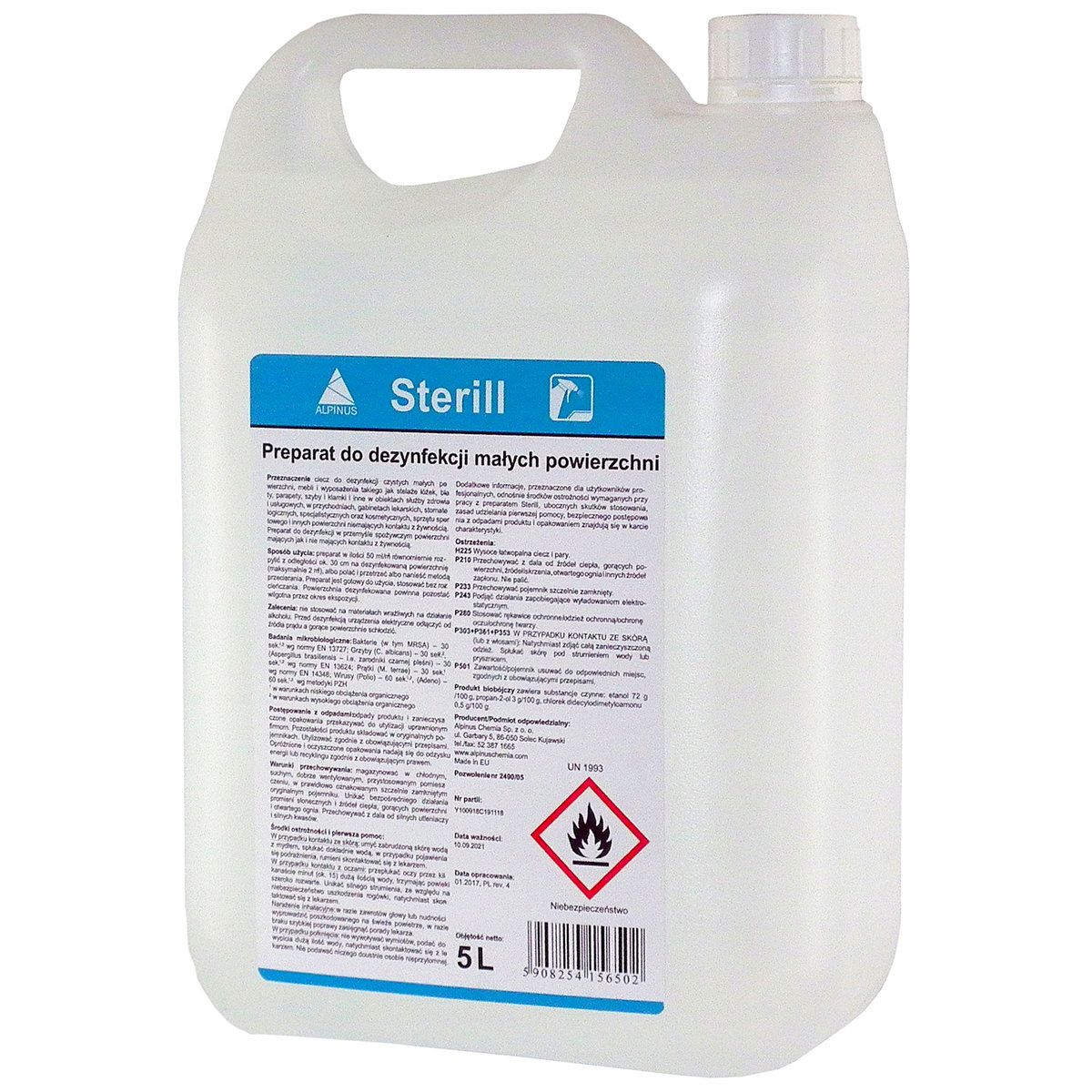 Preparat do dezynfekcji powierzchni Sterill, kanister 5l