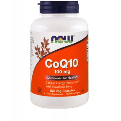 NOW Now - COQ10  100mg  -  180 kaps veggie