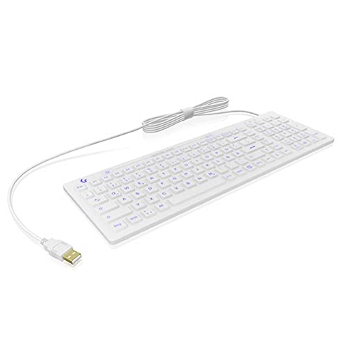 Raidsonic KeySonic KSK-6031INEL-Wh - Tastatur - QWERTZ - Deutsch - weiß
