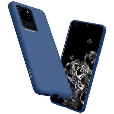 Samsung CRONG Etui Crong Color Cover na Galaxy S20 Ultra niebieski CRG-COLR-SGS20U-BLUE