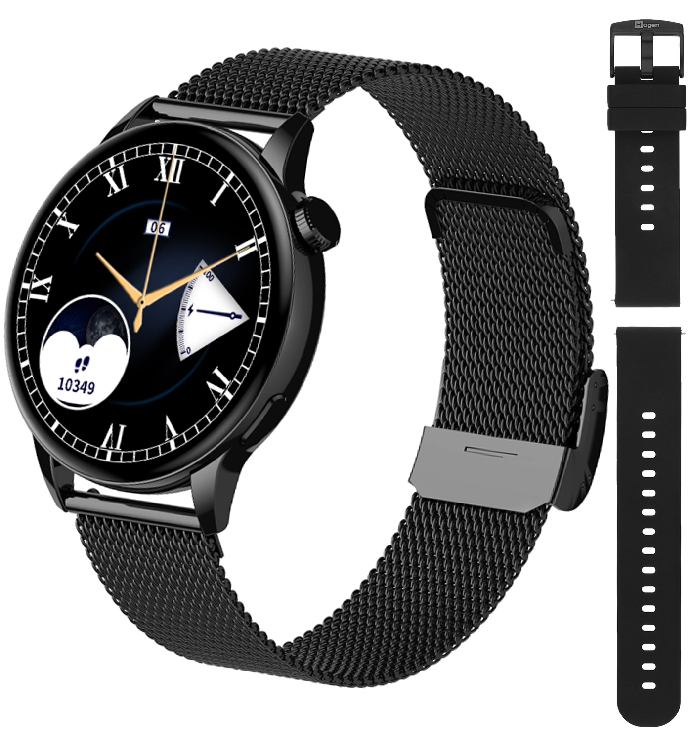 Zegarek Hagen HC26.14.144.534-SET HC26 czarny + pasek