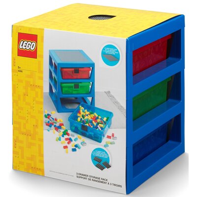 Lego Regał Pojemnik Z Szufladami Niebieski Płytka