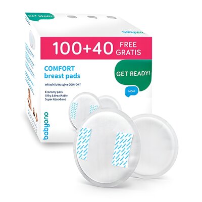 BabyOno Wkładki laktacyjne Comfort 100+40szt GRATIS
