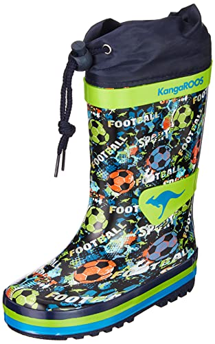 KangaROOS K-summerrain kalosze chłopięce, Dk Navy Soccer, 30 EU