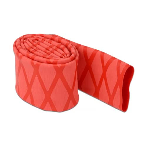 Delock Wąż termokurczliwy wzór X antypoślizgowy 1 m x 30 mm czerwony
