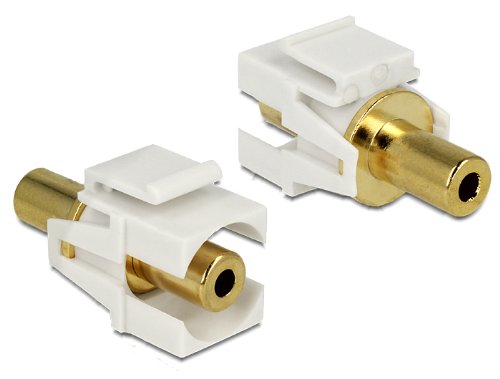 Delock Keystone module Stereo jack 3.5 mm female Stereo jack 3.5 mm female gold plated 86336