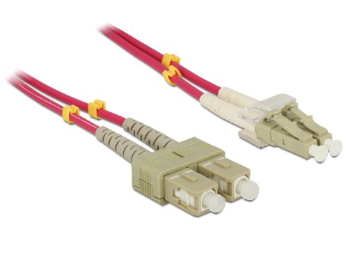 Delock Patchcord światłowodowy LC/SC 50/125 OM4 10m 84684