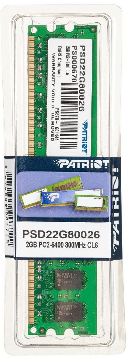 Patriot 2GB PSD22G80026 DDR2